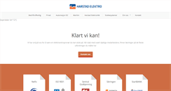 Desktop Screenshot of harstad-elektro.no